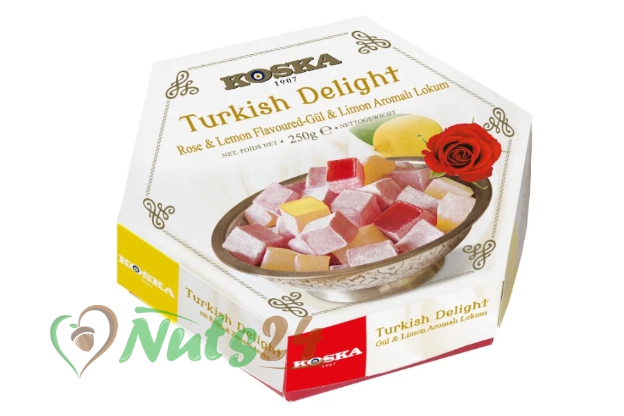 Лукум турецкий с араматом розы и лимона "Koska" 250 гр